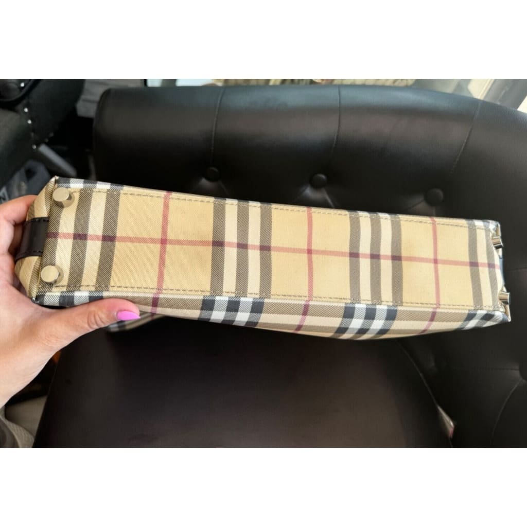 Burberry Check Shoulder Bag (MSRP $1750 + ) - Small / Canvas( + 1) / Shoulder Bag