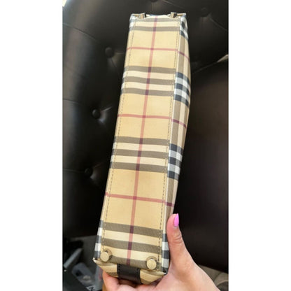 Burberry Check Shoulder Bag (MSRP $1750 + ) - Small / Canvas( + 1) / Shoulder Bag