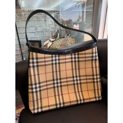 Burberry Check Shoulder Bag (MSRP $1750 + ) - Small / Canvas( + 1) / Shoulder Bag