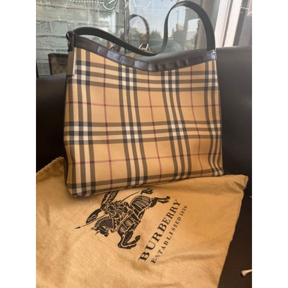 Burberry Check Shoulder Bag (MSRP $1750 + ) - Small / Canvas( + 1) / Shoulder Bag