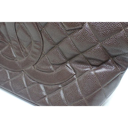 CHANEL Caviar Quilted Medallion Tote Brown - brown / leather / Tote