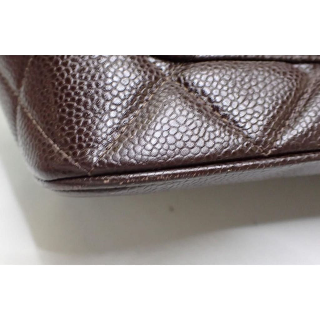 CHANEL Caviar Quilted Medallion Tote Brown - brown / leather / Tote