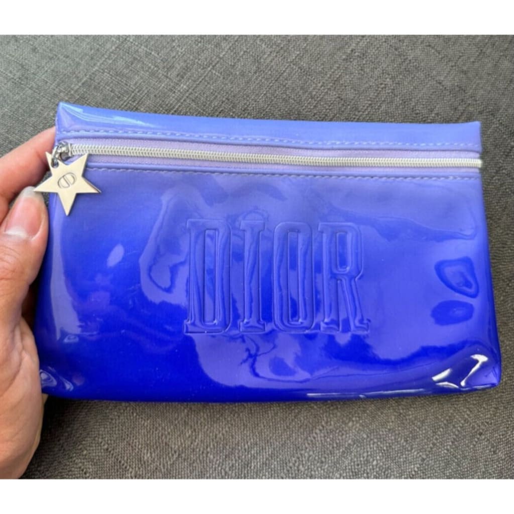 Dior NWOT Blue Gradient Makeup Pouch