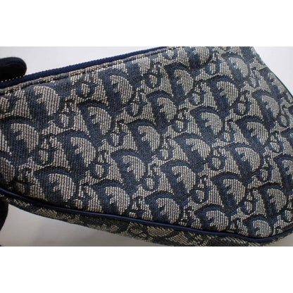 Dior Vintage Trotter Navy Saddle Bag - Canvas( + 1) / Saddle Bag