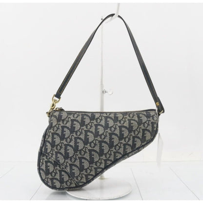 Dior Vintage Trotter Navy Saddle Bag - Canvas( + 1) / Saddle Bag