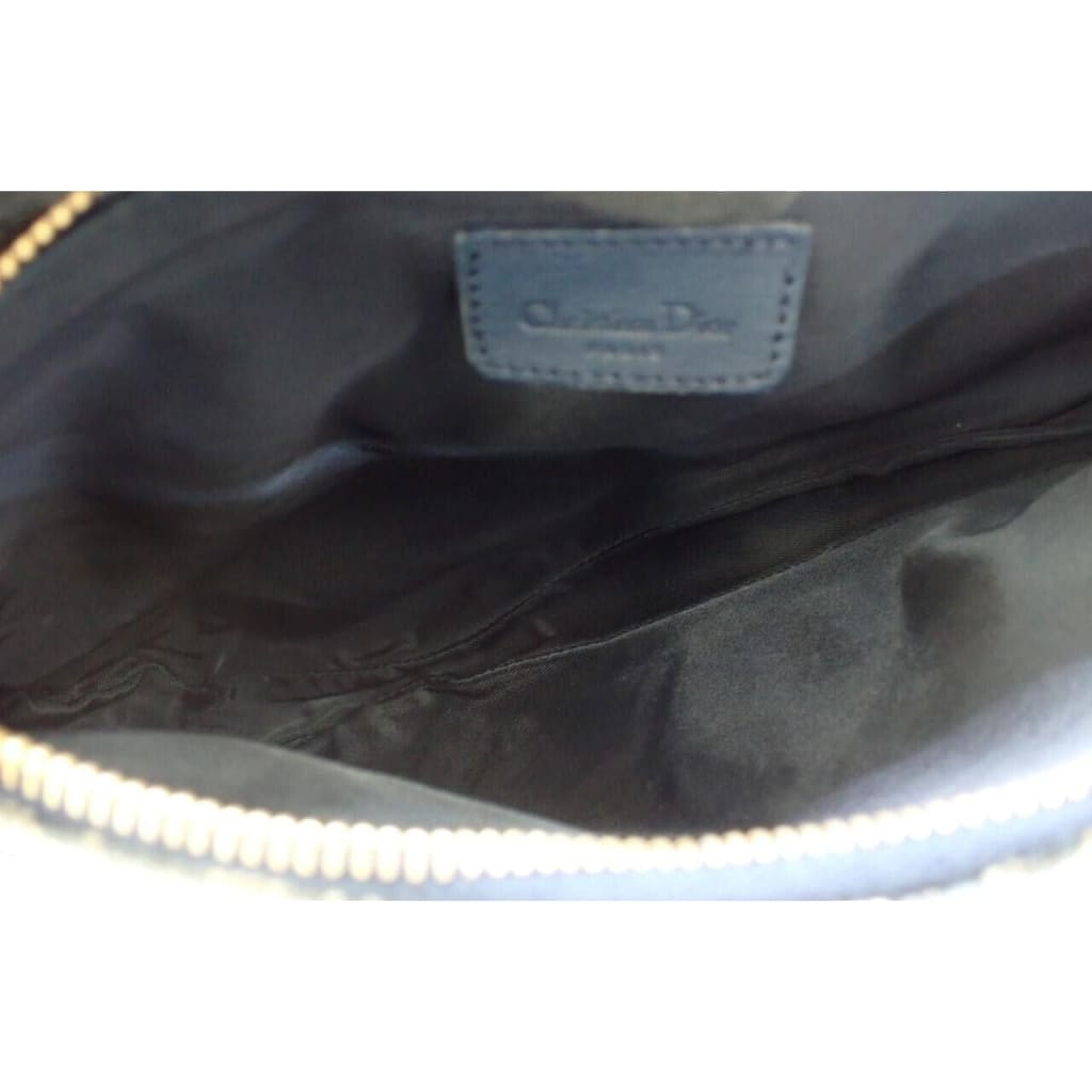 Dior Vintage Trotter Navy Saddle Bag - Canvas( + 1) / Saddle Bag