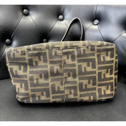 FENDI Zucca Print Canvas Baguette Bag (MSRP $1500 + ) - Small / Leather / Shoulder Bag