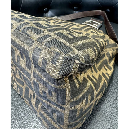 FENDI Zucca Print Canvas Baguette Bag (MSRP $1500 + ) - Small / Leather / Shoulder Bag