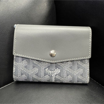 Goyard Saint-Gabriel Wallet NWOB - grey / leather