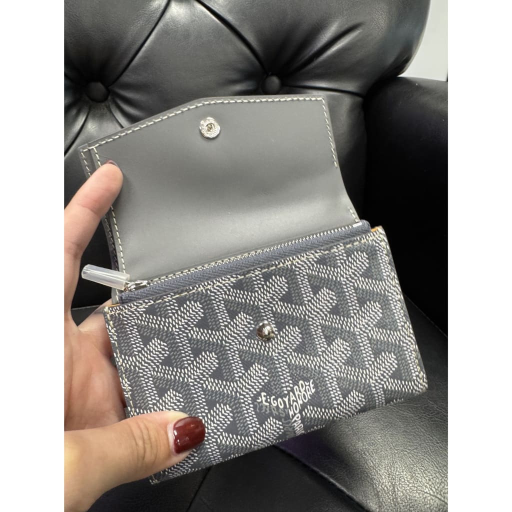 Goyard Saint-Gabriel Wallet NWOB - grey / leather