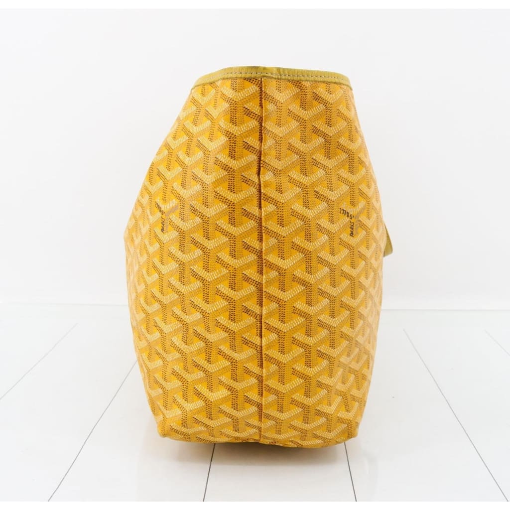 Goyard Yellow Saint Louis PM Tote bag with PVC Pouch - Yellow / Leather / shoulder bag