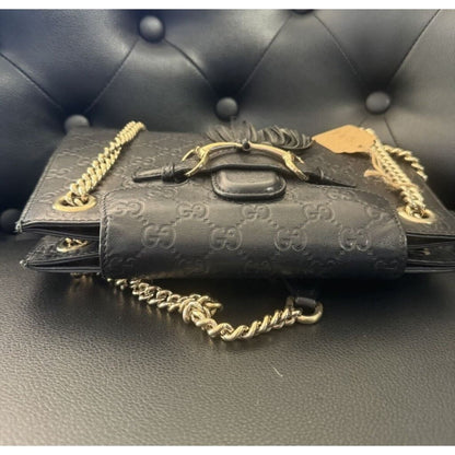 Gucci Emily Chain Flap Bag - Small / Leather( + 1) / Shoulder Bag