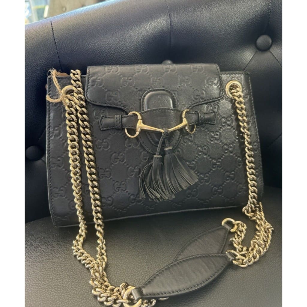 Gucci Emily Chain Flap Bag - Small / Leather( + 1) / Shoulder Bag