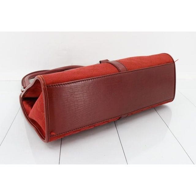 Gucci GG Canvas Jackie Bardot Bag in Red - red / canvas / bag