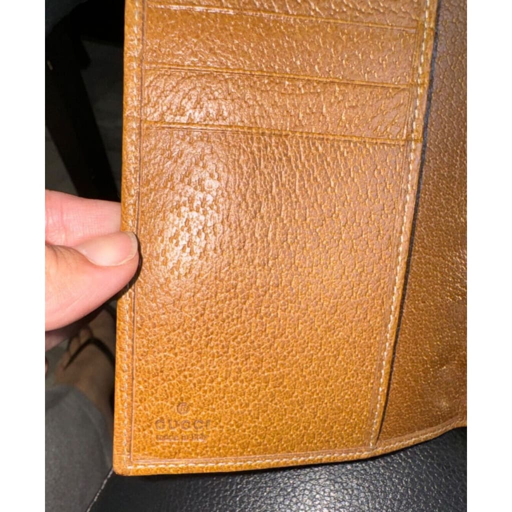 GUCCI GG Canvas Notebook Cover/ Agenda (MSRP $800 + ) - Brown