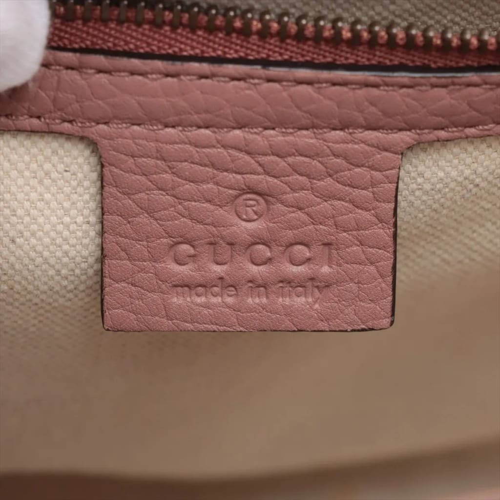 Gucci GG Marmont Top Handle Bag Leather Rose Pink - Pink / Leather / Top Handle