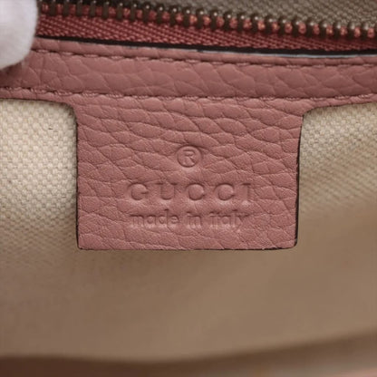 Gucci GG Marmont Top Handle Bag Leather Rose Pink - Pink / Leather / Top Handle