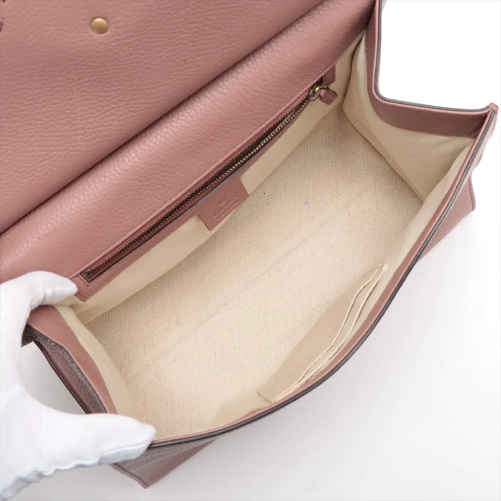 Gucci GG Marmont Top Handle Bag Leather Rose Pink - Pink / Leather / Top Handle