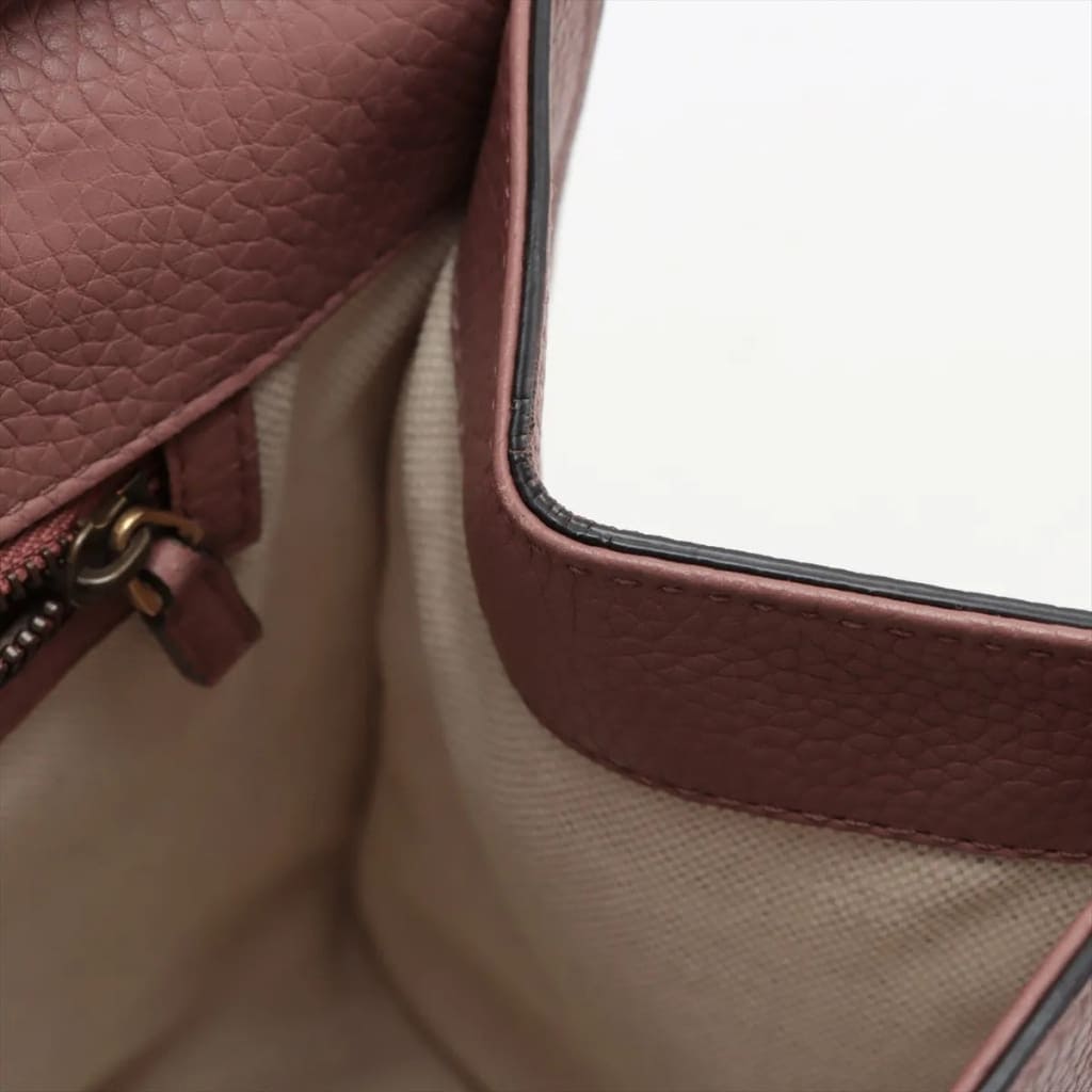 Gucci GG Marmont Top Handle Bag Leather Rose Pink - Pink / Leather / Top Handle