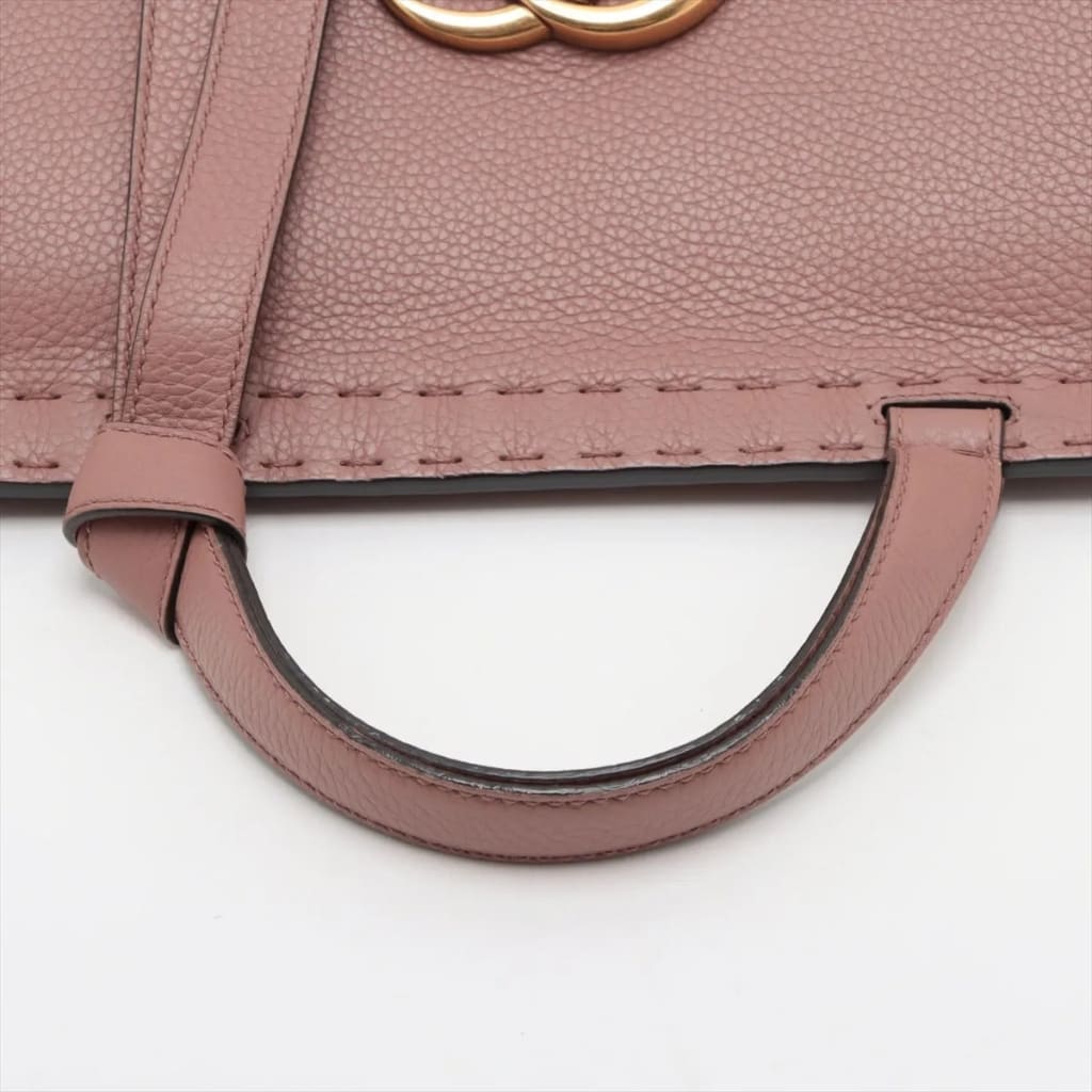 Gucci GG Marmont Top Handle Bag Leather Rose Pink - Pink / Leather / Top Handle