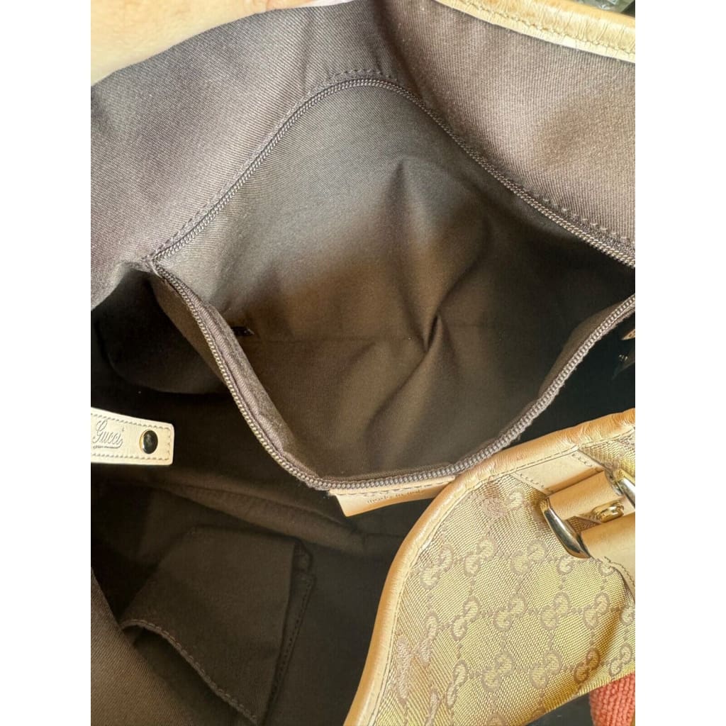 GUCCI GG Metallic Pink/ Rose Gold Hobo Shoulder Bag (MSRP $2000 + ) - Canvas / Hobo Bag