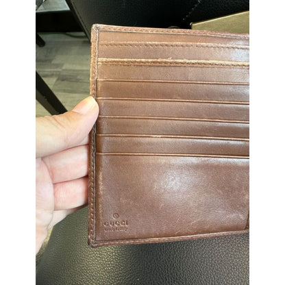 GUCCI GG Wallet w/ Original box & COA (MSRP $800 + ) - Brown / canvas / Bifold