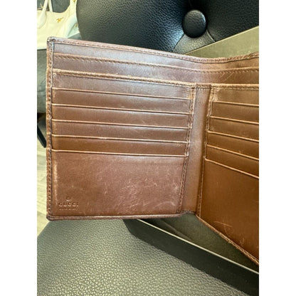 GUCCI GG Wallet w/ Original box & COA (MSRP $800 + ) - Brown / canvas / Bifold