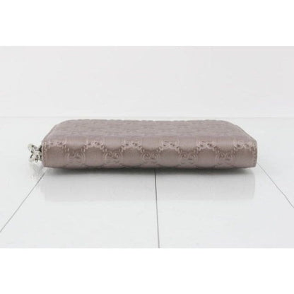 Gucci Metallic Pink Leather Continental Wallet - pink / Leather / wallet