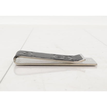 Gucci Money Clip Guccissima Leather w/ Box and Dustbag - black / metal / money clip