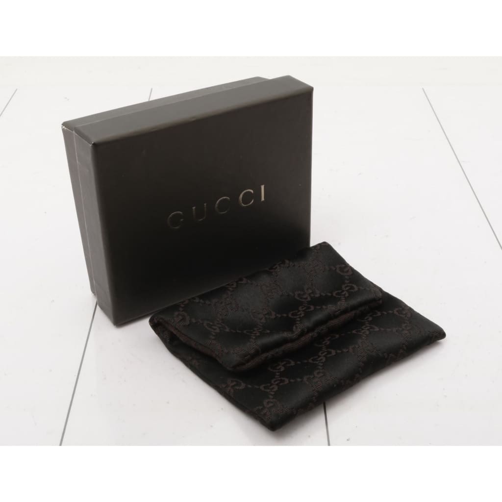 Gucci Money Clip Guccissima Leather w/ Box and Dustbag - black / metal / money clip