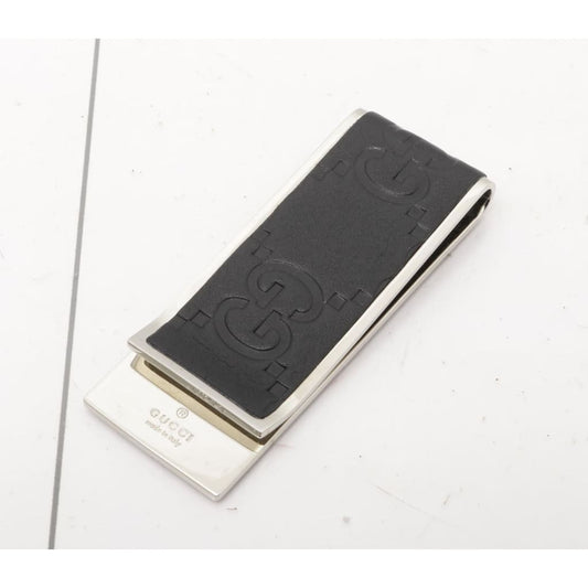 Gucci Money Clip Guccissima Leather w/ Box and Dustbag - black / metal / money clip