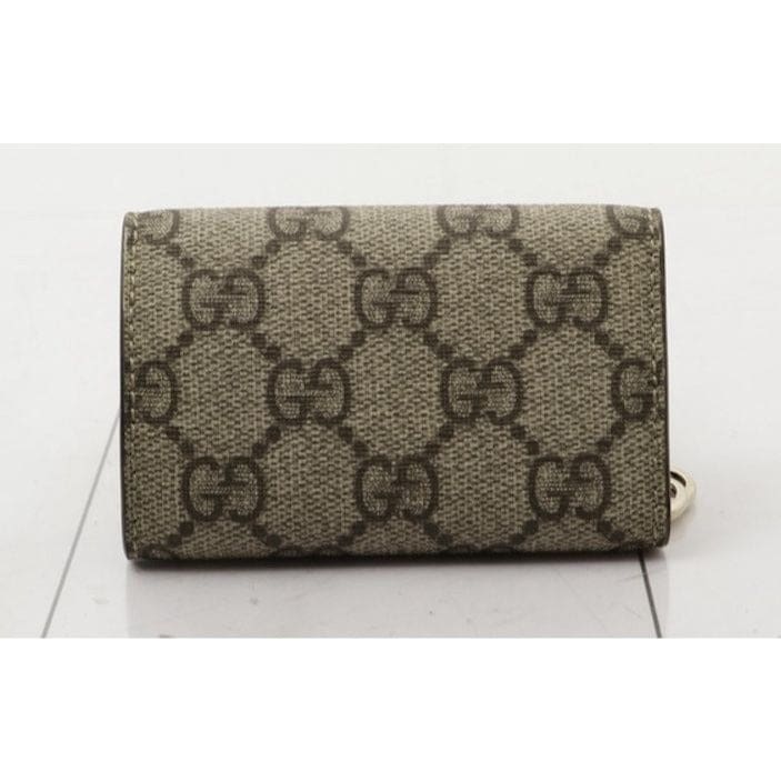 Gucci Supreme Interlocking G 6 Key Case w/ Box EXCELLENT Condition - grey / Coated Canvas / key case