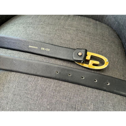 GUCCI Vintage 80’s Men’s Two Toned Belt - 32 / Black / Leather