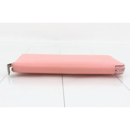 Hermes Epsom Silk’In Zippy Wallet Rose Confetti (MSRP $1,740) - Pink / leather