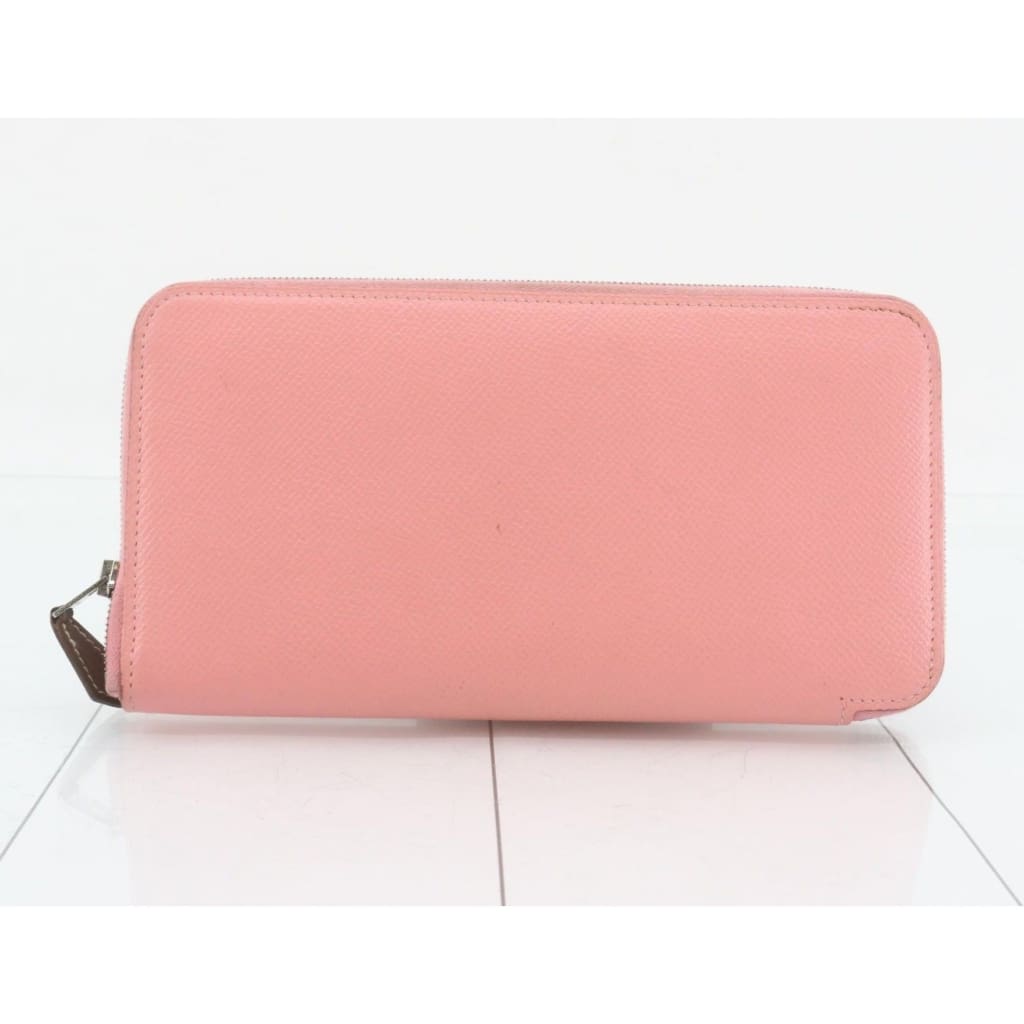 Hermes Epsom Silk’In Zippy Wallet Rose Confetti (MSRP $1,740) - Pink / leather