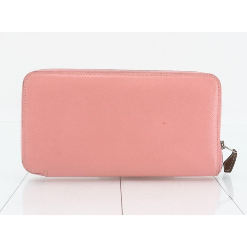 Hermes Epsom Silk’In Zippy Wallet Rose Confetti (MSRP $1,740) - Pink / leather