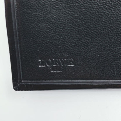LOEWE Anagram Leather Bifold Wallet Black - black / leather / card holder