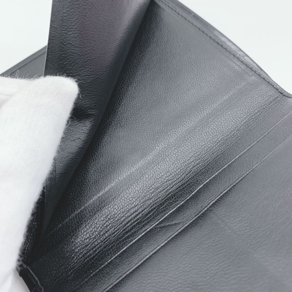 LOEWE Anagram Leather Bifold Wallet Black - black / leather / card holder
