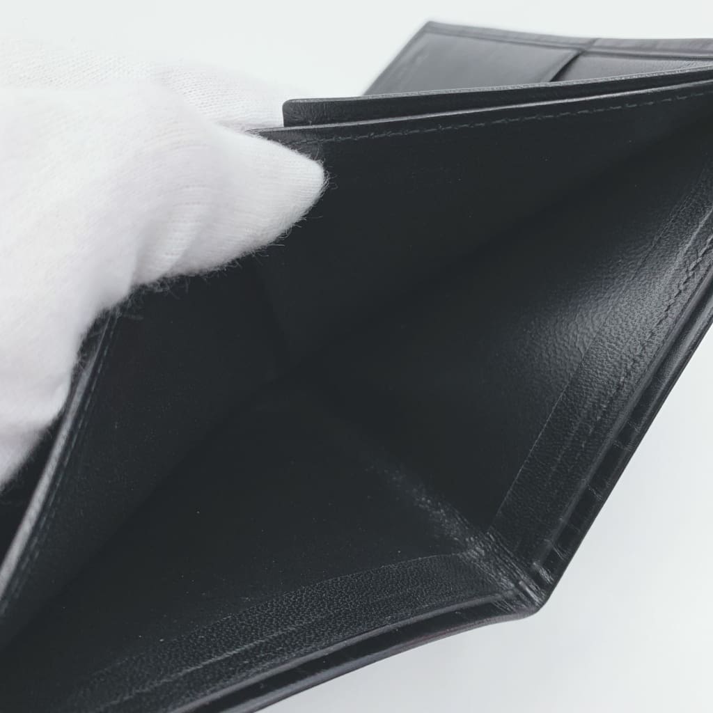 LOEWE Anagram Leather Bifold Wallet Black - black / leather / card holder