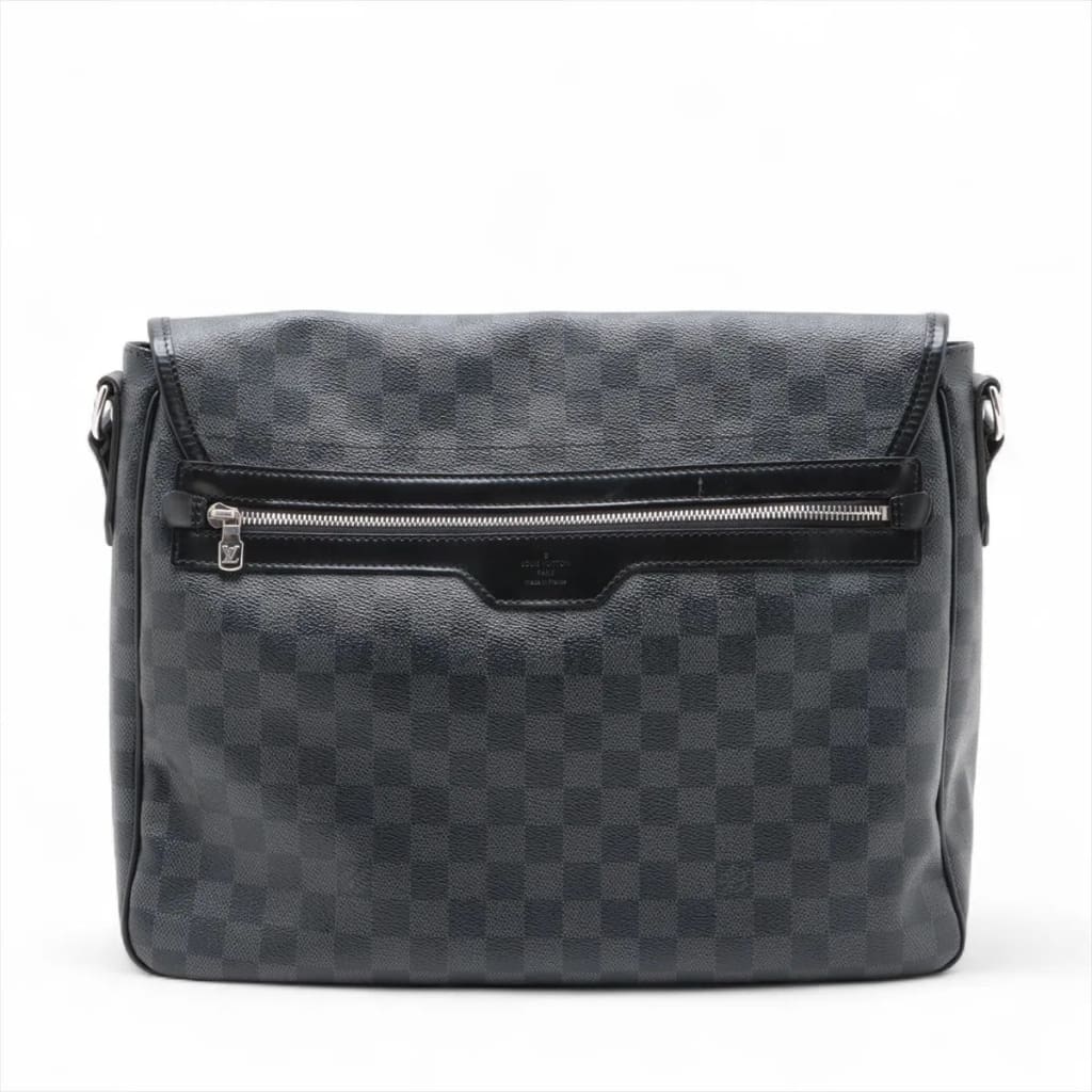 Louis Vuitton Black Damier Graphite Daniel GM Crossbody Messenger - Black / Coated Canvas / Crossbody