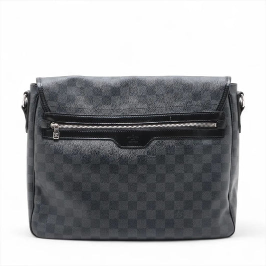 Louis Vuitton Black Damier Graphite Daniel GM Crossbody Messenger - Black / Coated Canvas / Crossbody