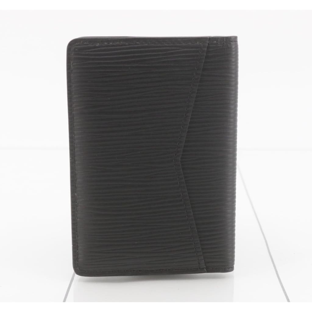 Louis Vuitton Black Epi Bifold Pocket Organizer (MSRP $495) - black / leather / wallet
