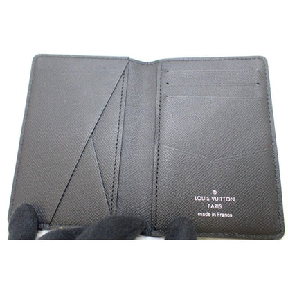 Louis Vuitton Black Epi Bifold Pocket Organizer (MSRP $495) - black / leather / wallet