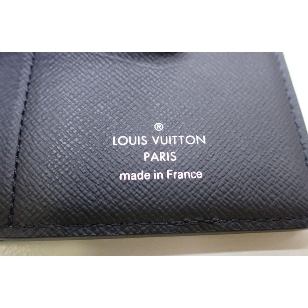 Louis Vuitton Black Epi Bifold Pocket Organizer (MSRP $495) - black / leather / wallet