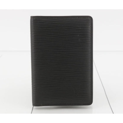 Louis Vuitton Black Epi Bifold Pocket Organizer (MSRP $495) - black / leather / wallet