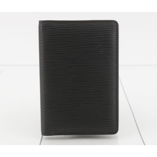 Louis Vuitton Black Epi Bifold Pocket Organizer (MSRP $495) - black / leather / wallet