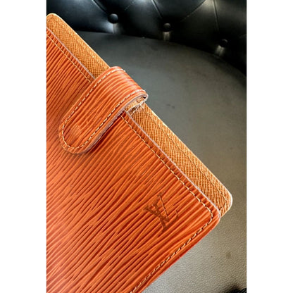 LOUIS VUITTON Burnt Orange/Brown Epi Agenda (MSRP $450) - Brown / Leather / agenda