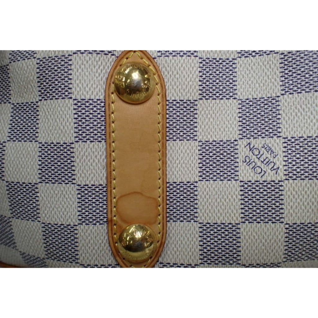 Louis Vuitton Damier Azur Galliera PM Shoulder Bag - white / coated canvas / hobo