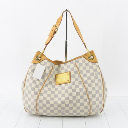 Louis Vuitton Damier Azur Galliera PM Shoulder Bag - white / coated canvas / hobo