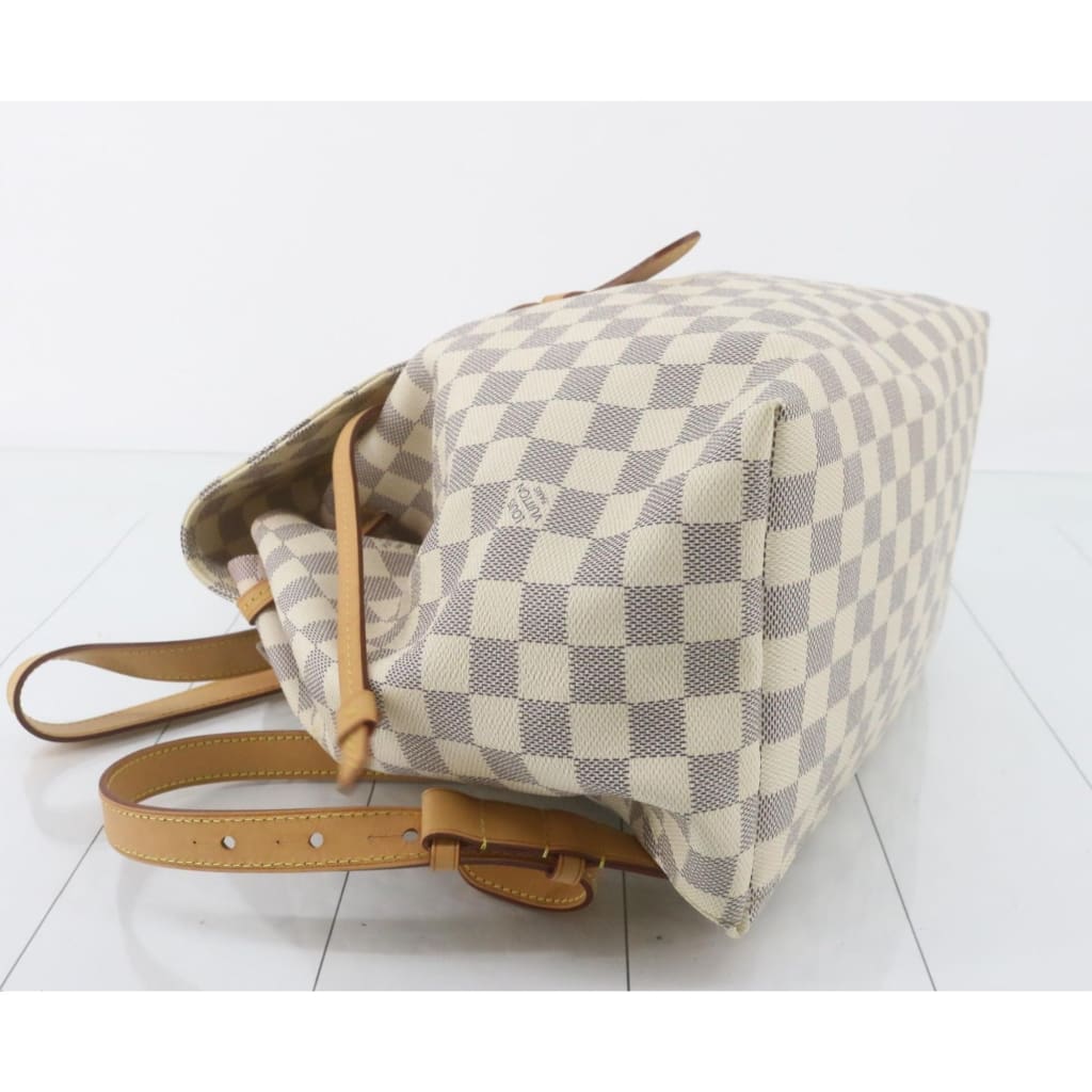 Louis Vuitton Damier Azur Speron Backpack - white / Leather / backpack